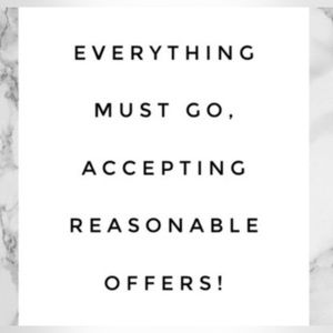 Make me a reasonable offer! All prices are negotiable! Bundle to save more!